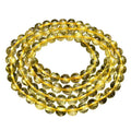 Natural Gold Hair Rutilated Quartz Three Circles Bracelet Carved Crystal Brazilian Rutilated Quartz Bracelets Beads