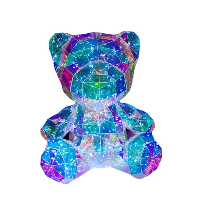 2023 New Arrival Valentines Mother Day Novelty Gift Love Teddy Bear Series 3d Led Night Light 40cm Glow up Bear Toy Table Lamp -