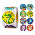 Custom 1Inch Circle Waterproof Stickers for Kids - Durable Sticker Roll Packaging Labels