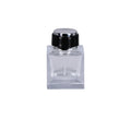 Custom Shiny Silver & Black Luxury Perfume Bottle Caps with Pump Sprayer Elegant Cosmetic Packaging Closures