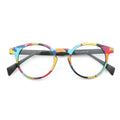 SUNNY OPTICAL Chic Frame IS031 Lightweight Unisex Paisley Pattern TR90 Round Frames Outdoor Eyeglasses