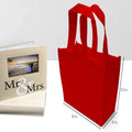 Wholesale Custom Red Non-Woven Fabric Supermarket Shopping Bags Reusable Eco-Friendly Festival Gift Bags