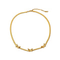 Wholesale Fashion Jewelry Simple Luxury Women 316l Stainless Steel 18k Gold Plated Butterfly Necklace