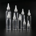5ml Plastic Body Lotion Bottle Long Nozzle Tip Cap Silk Screen Printing PET Cosmetic Packaging Screw Top Custom Color ISO