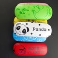 Cartoon Panda Frog Glasses case Kids Sunglasses Box Custom Logo Optical Glasses Leather Eyeglass Case