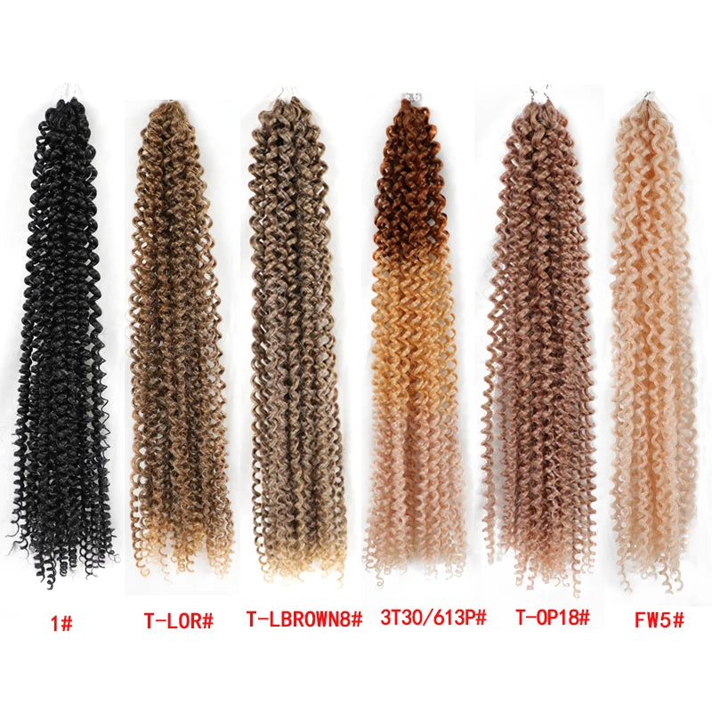 Passion Twist Water Wave Braiding Hair for Butterfly Style Crochet Braids Bohemian Hair Extensions Crochet Hair for Black Women