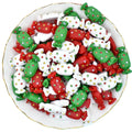 Colorful Christmas Dot Candy Flatback Resin Cabochon Scrapbooking Hair Bows Accessories Food Play DIY Christmas Decoration