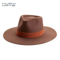 In Stock Wool Felt Fedora Hat Popular Shape Hard Stiff Wide Brim Australian 100 Wool Fedora Hats for Women Men Fashion Dress