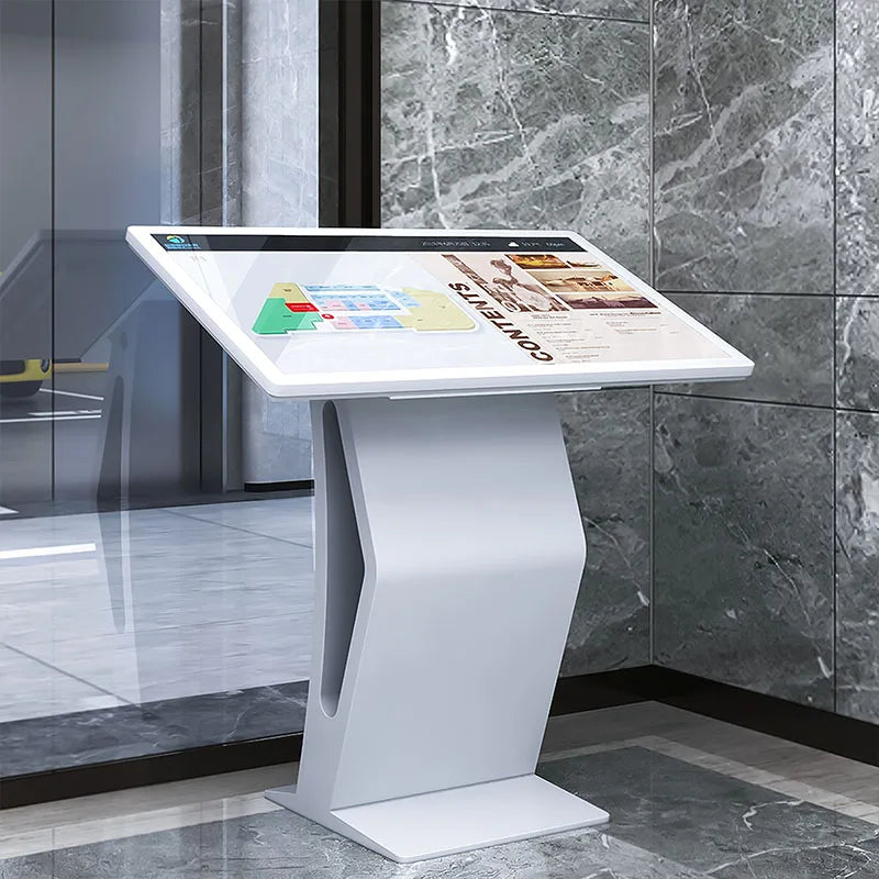 Floor Standing Android Kiosk Touch Screen Digital Kiosk Horizontal Freestanding Digital Kiosk Stands 55 Inch