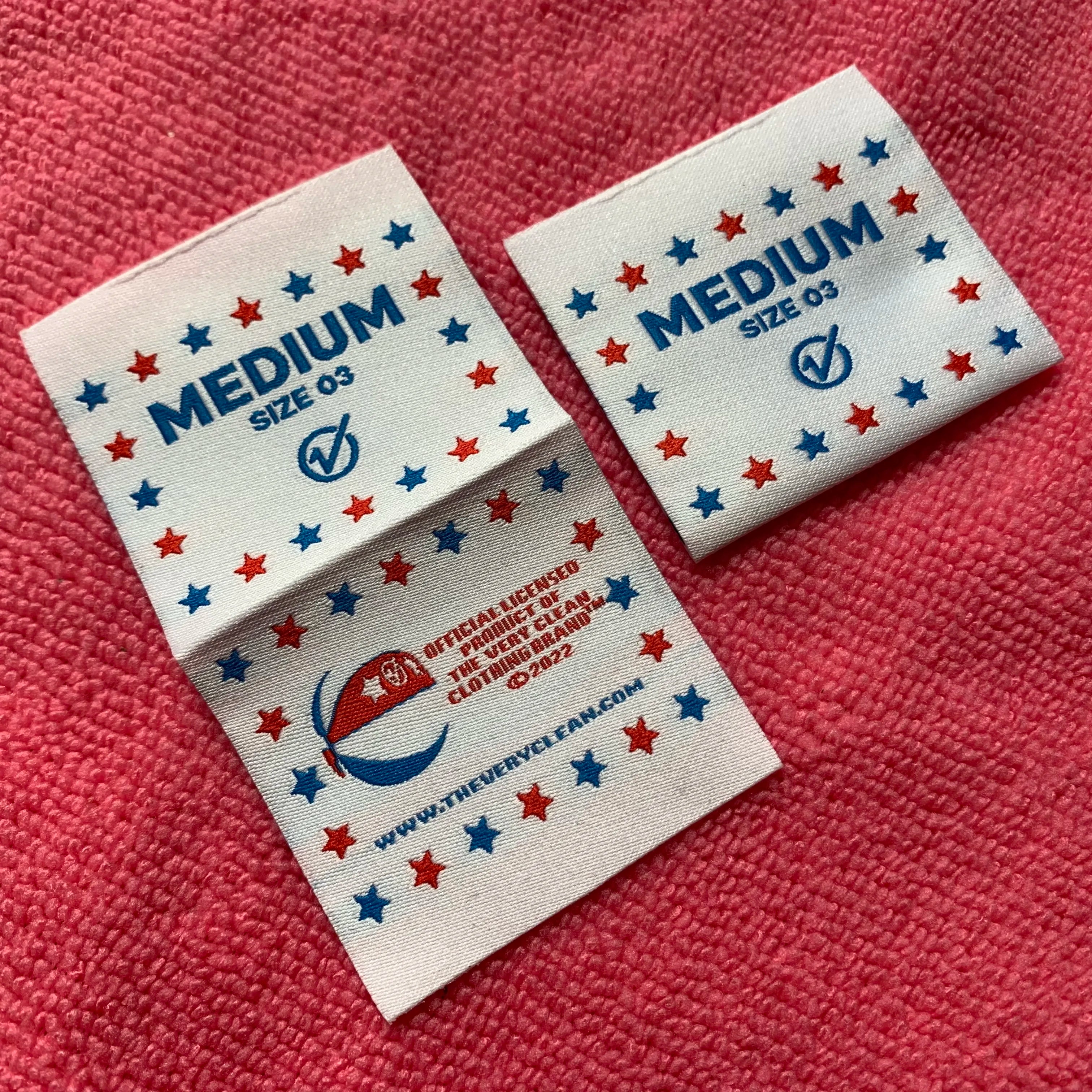 Unique Design Loop Fold Thick Fabric Woven Inside Labelwashable Knitting logo Textile Woven Patch