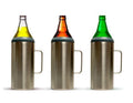 40oz Beer Bottle Holder Stainless Steel Insulated Can Cooler Holder with Handle Portacaguamon 1.2 Lts Porta Caguama