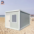 Chinese Prefabricated Container House Moisture-proof Steel Structure Wooden Sandwich Panel for Living Screw Splicing Design