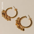 Irregular 925 Silver Needle Earrings with Exaggerated Retro Style Gold Plated Trendy Luxury Jowelry for Women for Engagement