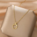 Fashion Personality Design Clavicle Chain Jewelry Stainless Steel Geometric Zircon Circle Choker Necklace for Women