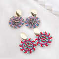 Factory Directly Hot Selling Vintage National Style Tassel Beaded Earrings Women