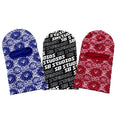 Double Layer Acrylic One Hole Cycling Skiing Knitted Winter Warm Face Ski Mask Balaclava With Jacquard Bone Pattern