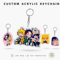 CNAWO Wholesale Cute Cosplay Acrylic Keychain for Men and Women Pochita Key Ring Pendant Bag Gift Accessory Made of Plastic