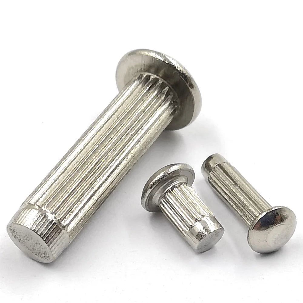 Oem Custom High Precision Stainless Steel Knurled Rivets