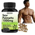 Private OEM Custom Label Herbal Pumpkin Green Tea Supplement for Men Natural Prostate Blend Powder Saw Palmetto Capsules