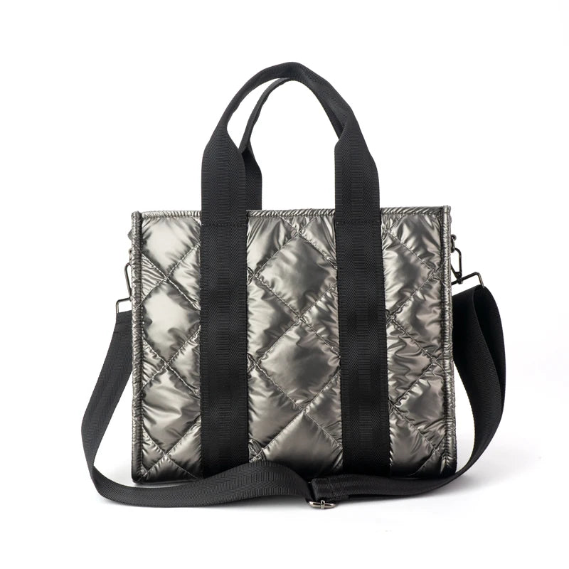 Autumn Winter Women Crossbody Bucket Bag Ladies Puffer Bag Purse High Quality  Handbag Shoulder Sling Cross Body Bag