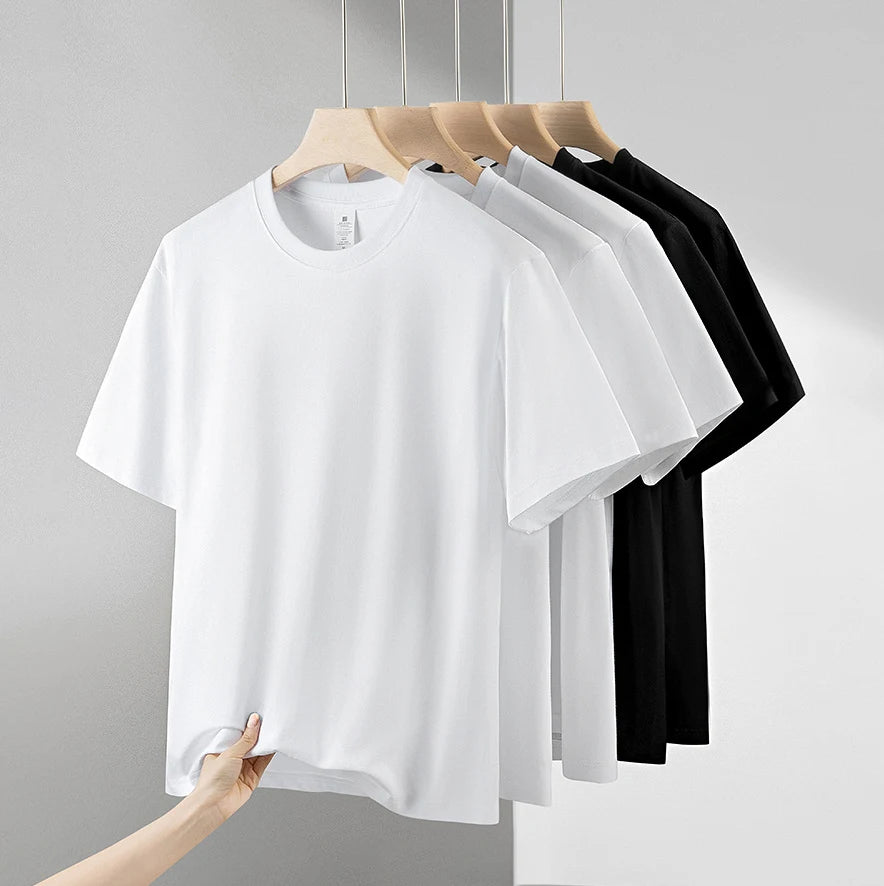 ET-010 Custom Good Quality 180gsm S-4XL Full Cotton Men and Women t Shirts Print logo Plain Blank t Shirt