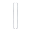 WONDER Modern Simple Design 304 Stainless Steel Square Tube Satin Polish Ambidextrous Door Handle Single Bend Right Angle Easy