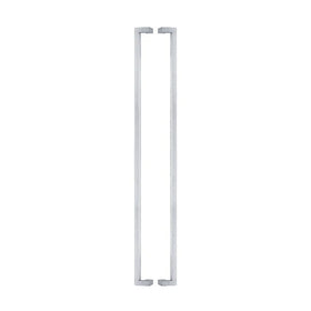 WONDER Modern Simple Design 304 Stainless Steel Square Tube Satin Polish Ambidextrous Door Handle Single Bend Right Angle Easy