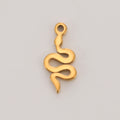 Tiny Snake Charms for Bracelets Stainless Steel Charm DIY Pendant Necklace Jewelry Making Accessories Trendy