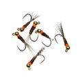 Perdigon Jig Nymphs Fly Tungsten Bead Barbless Jigs Euro Nymphs Fly for Trout Grayling Fresh Water Fishing Lure Bait