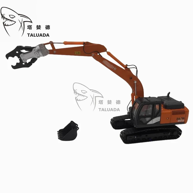 TALUADA Alloy 1:50 Scale ZX200-5A ZX210-5 ZX250-5 Demolition Clamp Excavator Model Toy