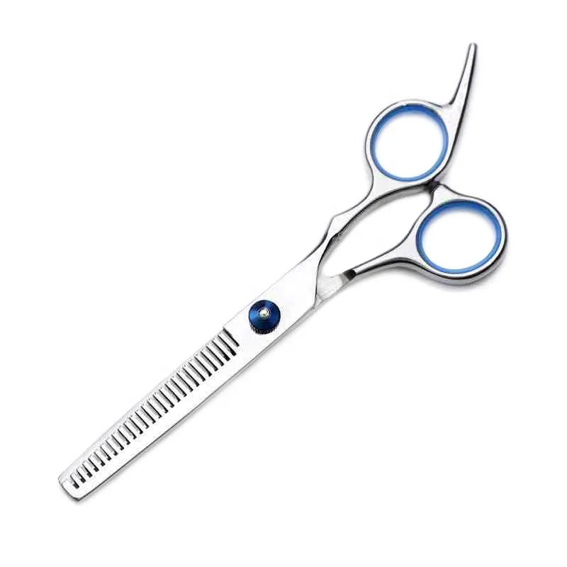 Professional Pet Dog Grooming Scissors Suit Stainless Steel Home Cutting Curved Thinning Straight Tool Blue 170mm 58g