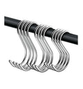 304 Stainless Steel Metal S Shaped Hanging Hook Heavy Duty Hanger Door Clothes Rack for Kitchen Home