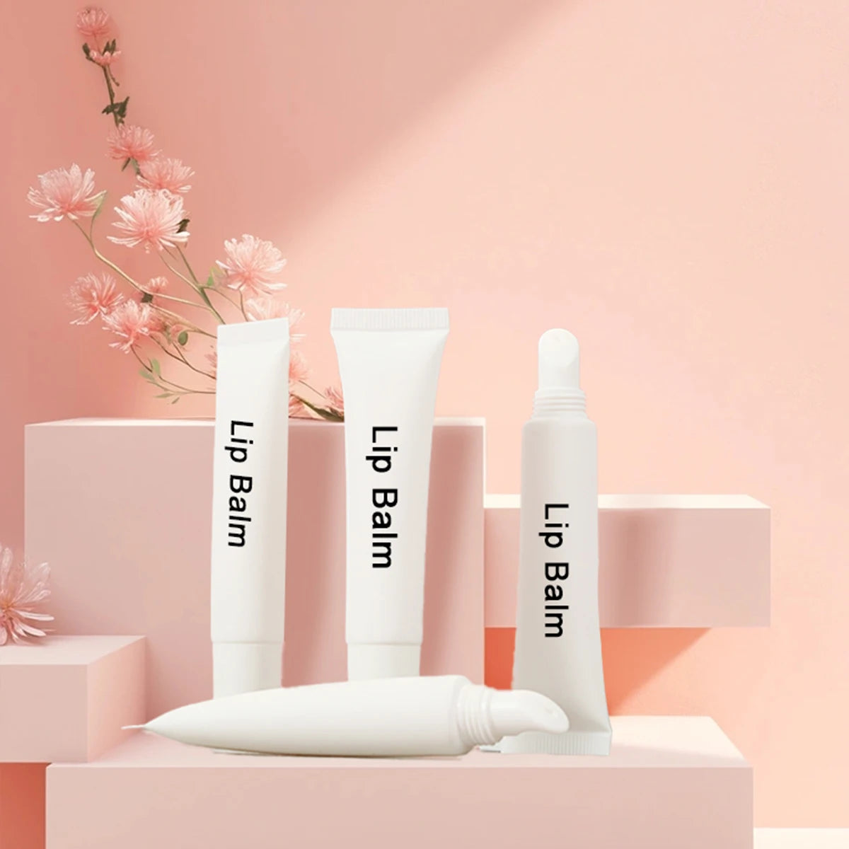 High Quality Vegan Natural Tinted Organic Lip Balm Gloss Longlasting Moisturizer Custom SPF Lip Balm Private Label