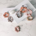 Custom Packaging Organic Silk Hair Scrunchies Hair Ties Wholesale Silk Scrunchy Hair Rubber Bands for Kids Children