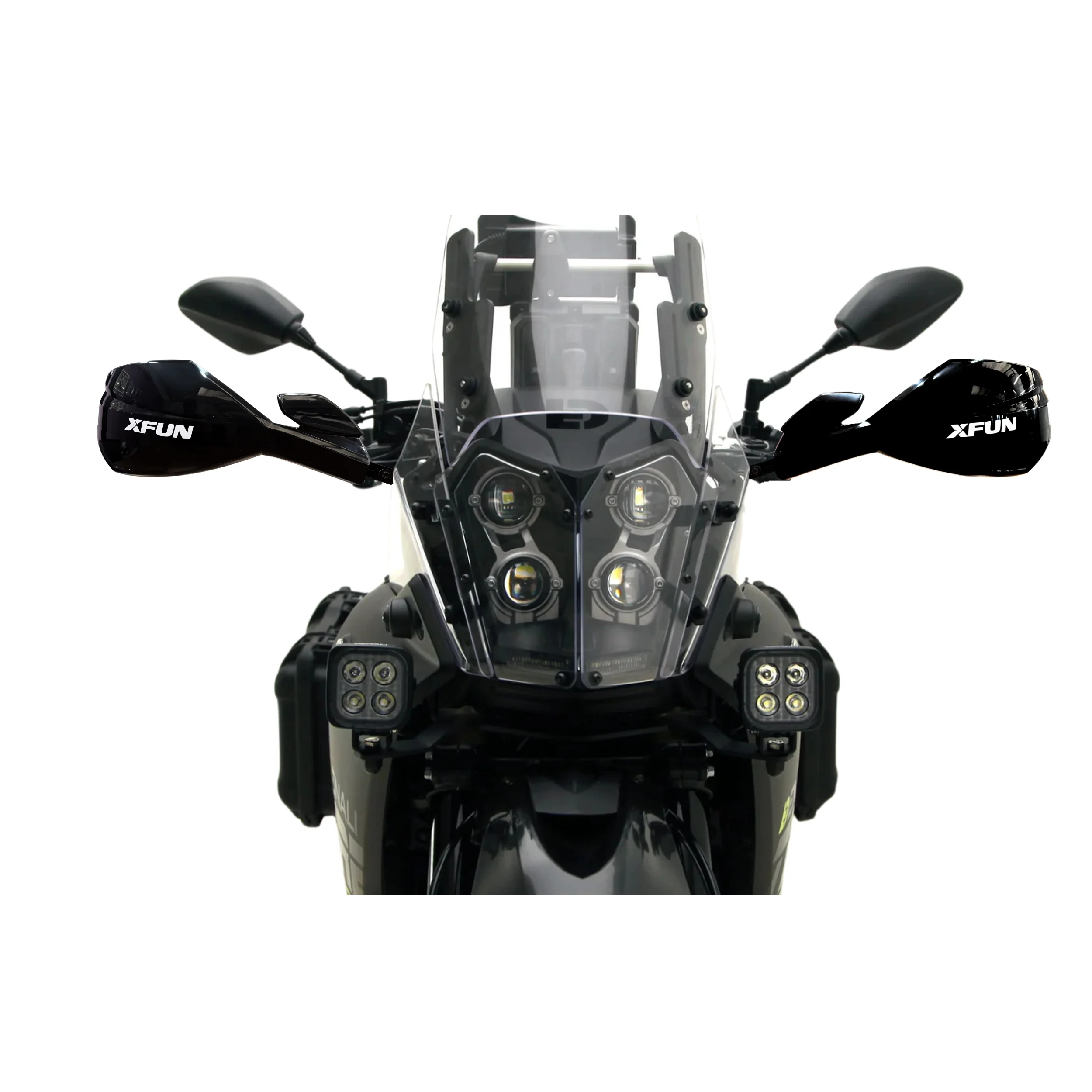 SHIELD TENERE 700/SUPER TENERE 1200 Fireproofing Closed Handguards Composite Core Made in Italy Model KPMSHLC202-2689
