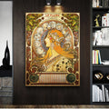 Alphonse Mucha Famous Illustration Art Print on Canvas Posters and Prints Classical Art Nouveau Woman Art Pictures Home Decor