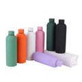 Rubber Painted Thermos Cup 500ml Double Wall Insulated Sports Water Bottle Stainless Steel Vacuum Flasks