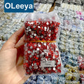 Oleeya Wholesale Cristal Over 400 Colors AB Nail Crystals Glitter Glass Non Hotfix Glue on Flat Back Rhinestone for Nail Art DIY