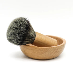 China Top Selling Best Synthetic Vegan Fiber Hiar Shaving Brush Men's Bear Care Shaving Brush