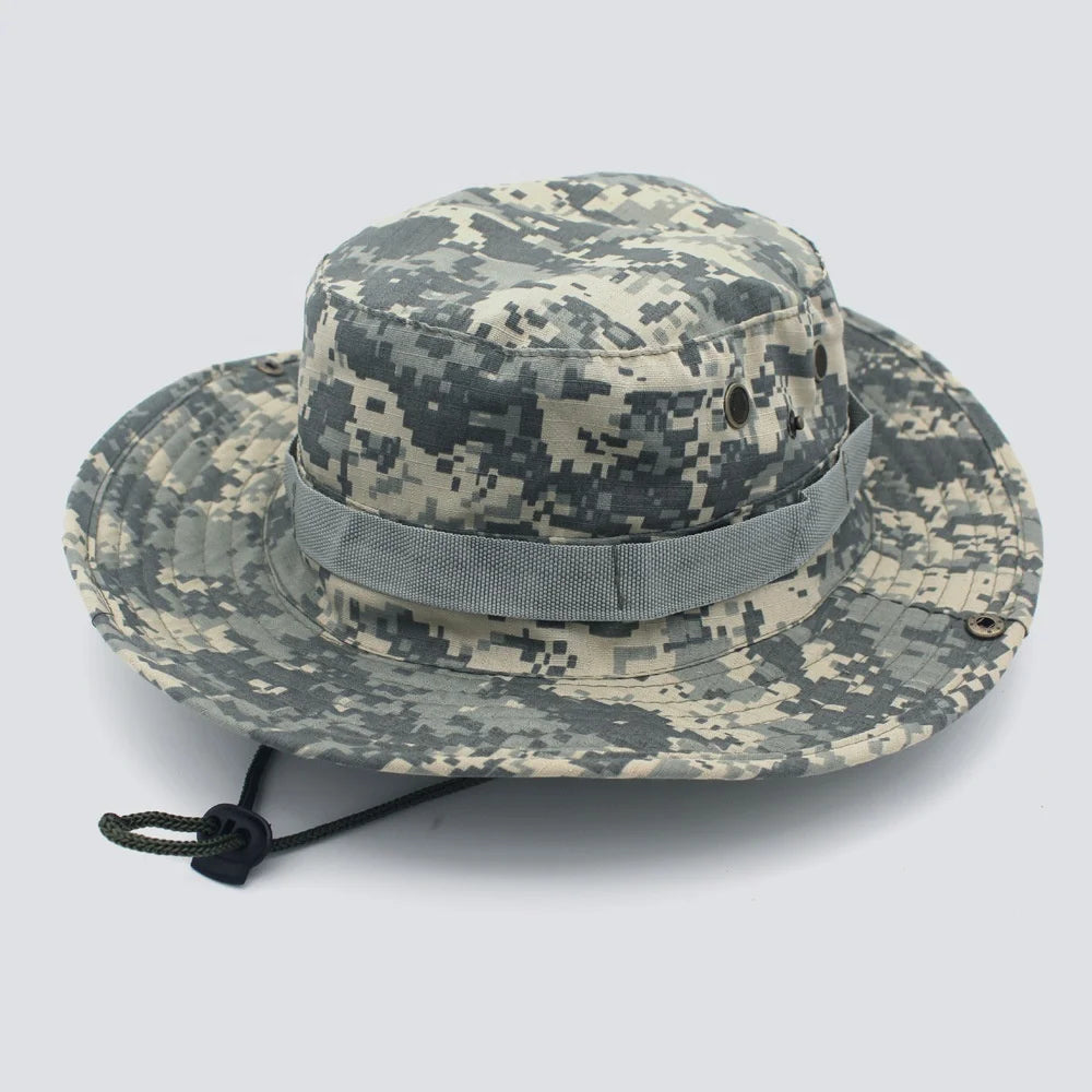 Wholesale Custom Rip-stop Protection a Round Hat ACU Digital Camouflage Color Tactical