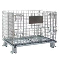 Heavy-Duty Stackable & Foldable Wire Mesh Metal Storage Stillage Pallet Cage with Name Card for Fencing Trellis & Gates