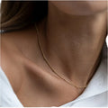 Women's Cute Dainty 316L Stainless Steel Necklace Adjustable Gold Link Chain New Trendy DIY Initial Choker Christian Jewelry