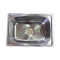 Single Bowl Stainless Steel Kitchen Sink Rectangular Mini Home Basin with One Hole
