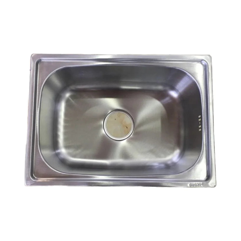 Single Bowl Stainless Steel Kitchen Sink Rectangular Mini Home Basin with One Hole