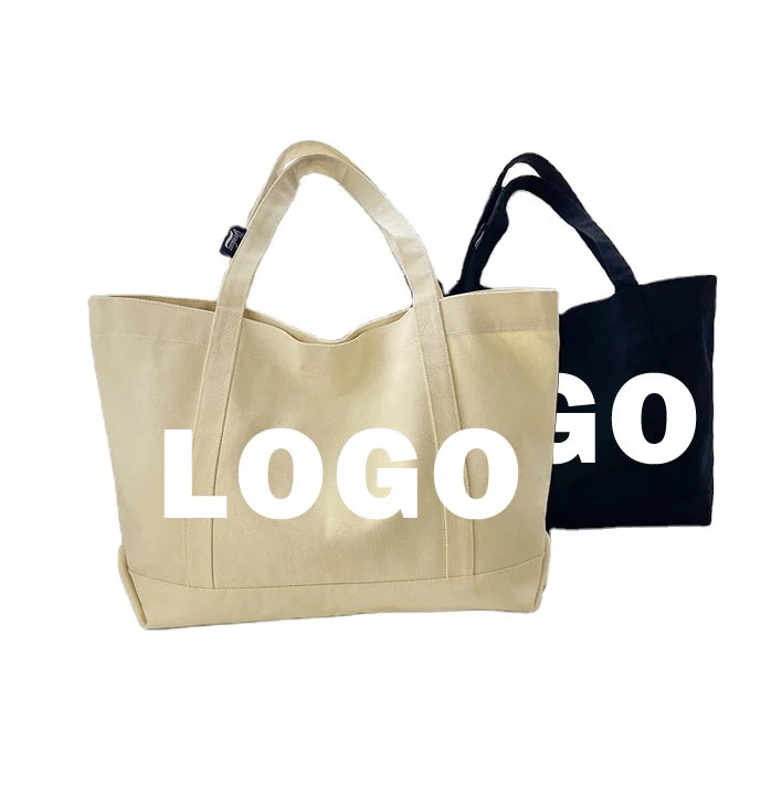 Custom logo High Quality Custom Eco Beach Tote Bag Cotton Bag Canvas Tote Bags With Custom Printed Logo