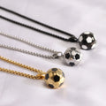 2025 Personalized Stainless Steel Football Pendant Necklace Gold Plated Sports Jewelry Man's Trendy Soccer Collar Gift Hip Hop