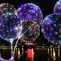 LED PVC Round Balloons for Party & Graduation Decorations with Accessories Stand Included