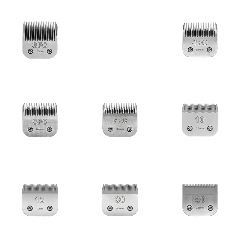 SMEHNSER Professional Eco-Friendly Pet Hair Clipper A5 Blade Series Stainless Steel Replacement Blades for Dogs Cats Small
