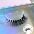 New Trend 3D Faux Mink Eyelashes Superfine Soft Invisible Silk Clear Band Wispy Cruelty-Free Synthetic Hair