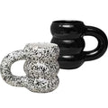 Solhui Novelty Large Handle Ceramic Mugs Coffee Cups Fat Tyres Mug